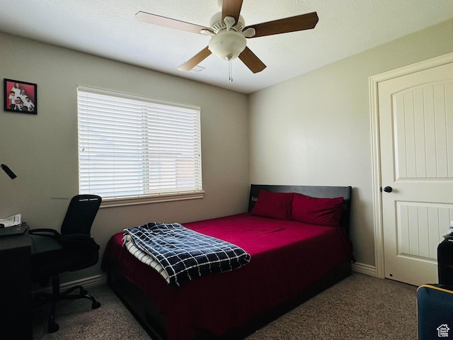 10227 Mystic Brook Way S, South Jordan, UT 84095 - carpeted bedroom with ceiling fan and baseboards