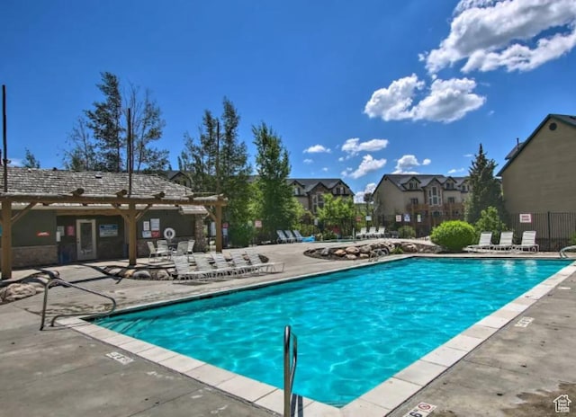 5060 E Lake View Dr N Unit 1108, Eden, UT 84310 - community pool featuring a patio and a residential view
