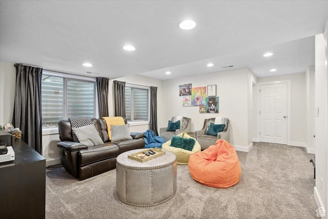 10848 S Tahoe Way S, Jordan, UT 84009 - carpeted living room with recessed lighting and baseboards