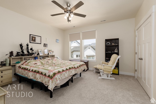 1619 N 1320 E, Payson, UT 84651 - bedroom with carpet floors and a ceiling fan