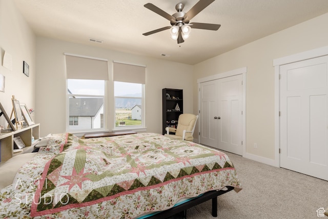 1619 N 1320 E, Payson, UT 84651 - bedroom featuring carpet and ceiling fan