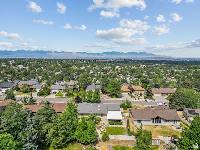 8711 S Rustler Rd, Cottonwood Heights, UT 84093 - aerial view of residential area with a mountain backdrop