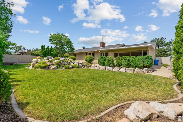 8711 S Rustler Rd, Cottonwood Heights, UT 84093 - back of property featuring a chimney