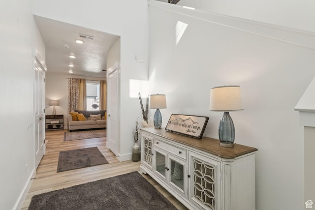 910 W 800 N, Tremonton, UT 84337 - hallway featuring wood finished floors and recessed lighting
