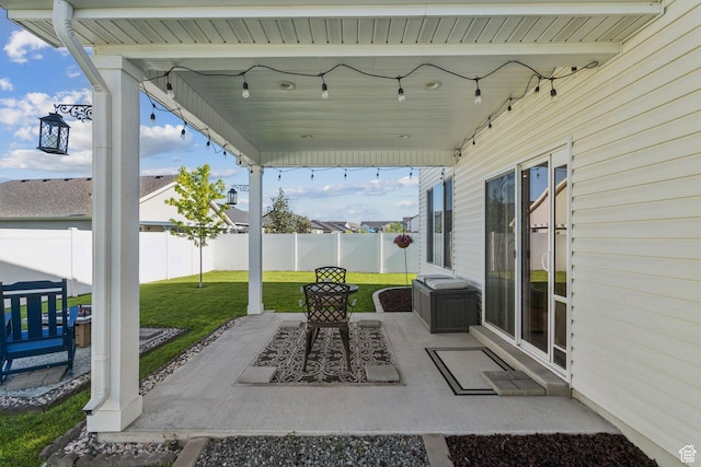 910 W 800 N, Tremonton, UT 84337 - fenced backyard with a patio