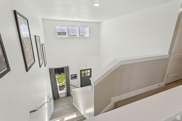 910 W 800 N, Tremonton, UT 84337 - staircase with carpet floors and baseboards