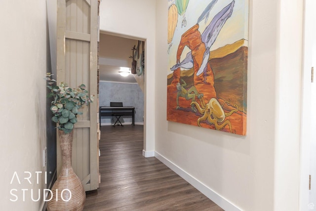 785 N Homestead St, Hildale, UT 84784 - corridor with baseboards and dark wood finished floors