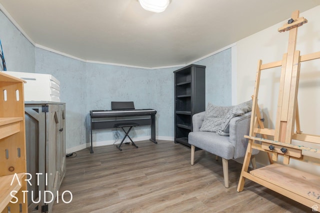 785 N Homestead St, Hildale, UT 84784 - sitting room featuring wood finished floors and ornamental molding