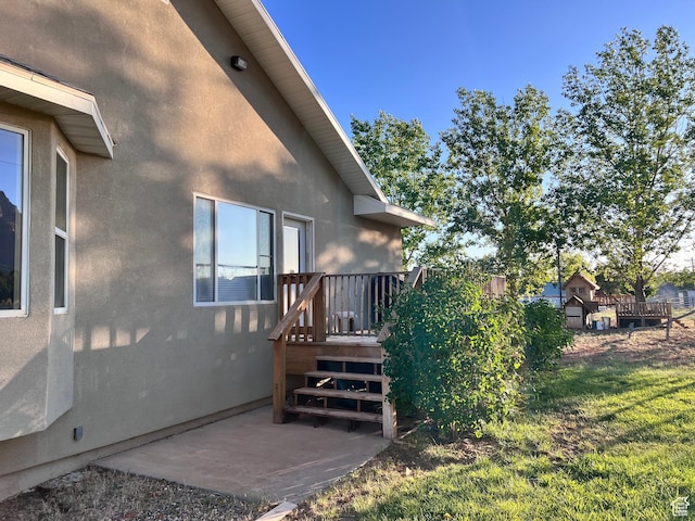 785 N Homestead St, Hildale, UT 84784 - view of yard with a patio and a wooden deck