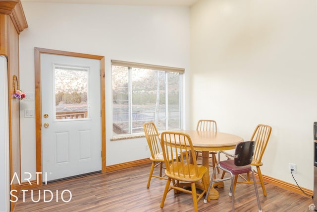 785 N Homestead St, Hildale, UT 84784 - dining space with wood finished floors and plenty of natural light