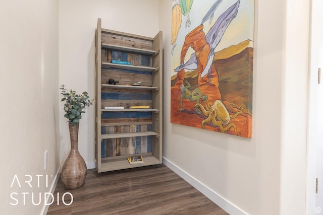 785 N Homestead St, Hildale, UT 84784 - corridor with baseboards and dark wood-type flooring