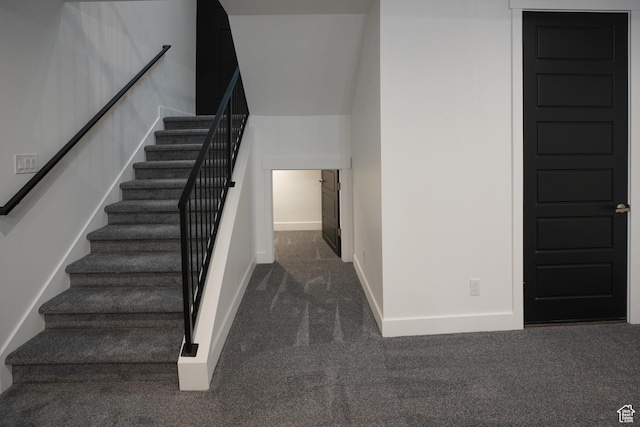 9281 E Rdg Pine Dr, Heber City, UT 84032 - staircase featuring carpet and baseboards