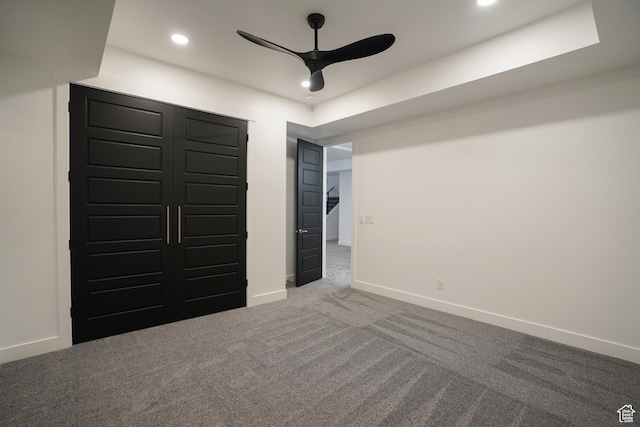 9281 E Rdg Pine Dr, Heber City, UT 84032 - unfurnished bedroom featuring carpet, recessed lighting, and ceiling fan