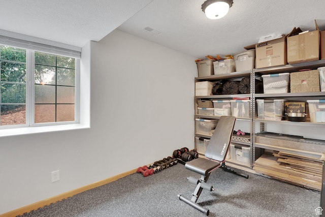 1719 Clyde Lake Dr Unit 346, Heber City, UT 84032 - workout room with a textured ceiling