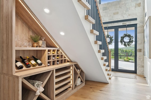 1400 Weber Wild Rd, Oakley, UT 84055 - wine room featuring wood finished floors