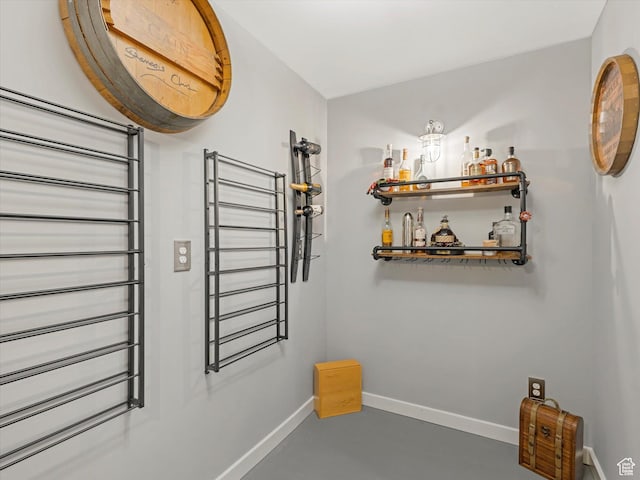 5796 N Valley View Rd, Lehi, UT 84043 - corridor with baseboards and finished concrete flooring