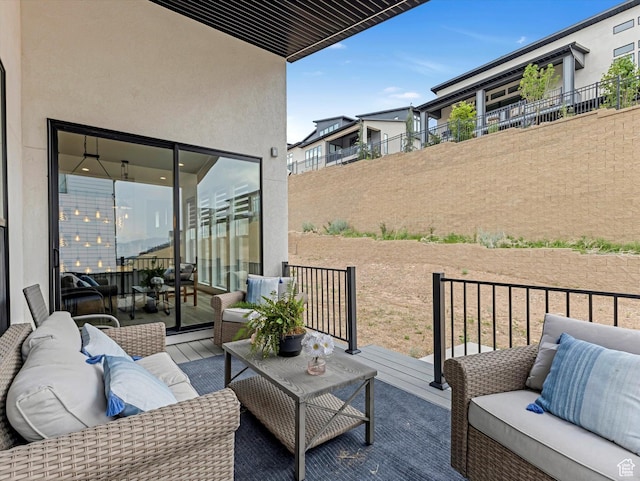 5796 N Valley View Rd, Lehi, UT 84043 - view of patio featuring outdoor lounge area