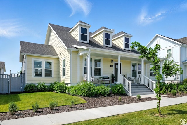 6331 W Copper Hawk Dr, South Jordan, UT 84009 - cape cod house with a porch and roof with shingles