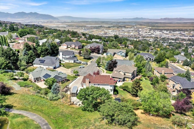 955 Mink Cir N, Salt Lake, UT 84054 - aerial overview of property's location featuring a mountainous background and nearby suburban area