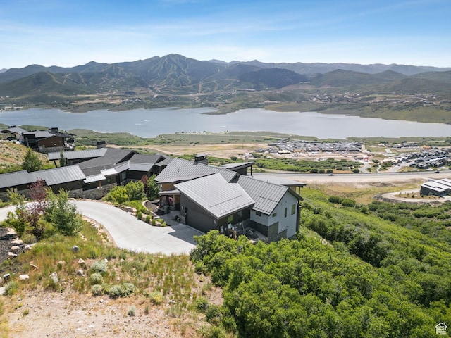 11515 N White Tail Ct, Hideout, UT 84036 - view from above of property with a water and mountain view