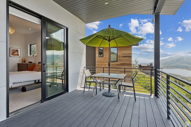 11515 N White Tail Ct, Hideout, UT 84036 - deck with a mountain view