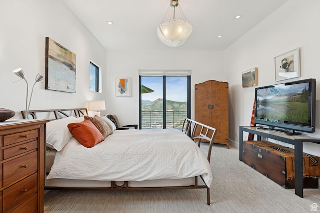 11515 N White Tail Ct, Hideout, UT 84036 - bedroom with access to outside and light colored carpet