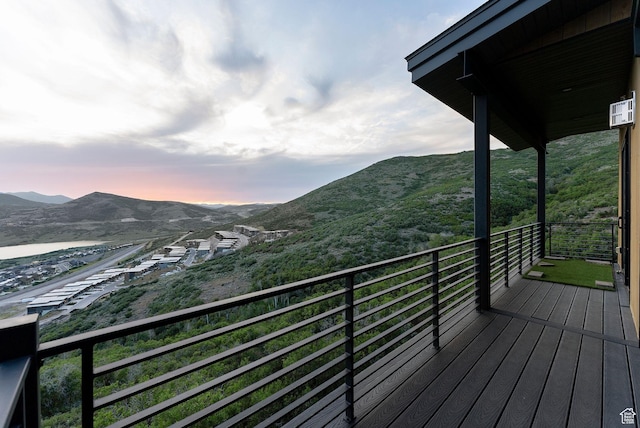 11515 N White Tail Ct, Hideout, UT 84036 - wooden deck featuring a mountain view