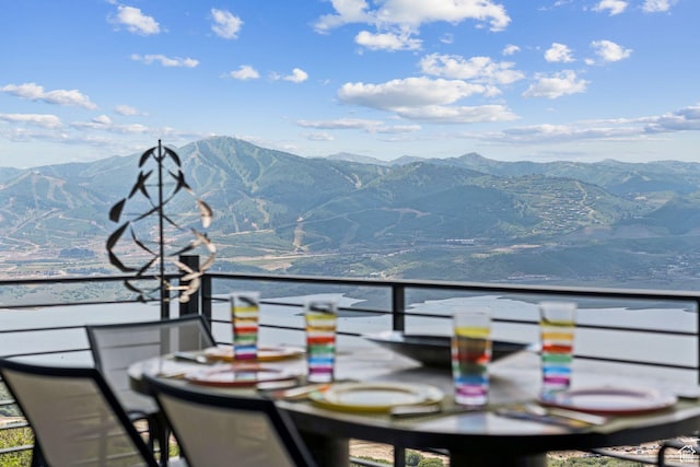 11515 N White Tail Ct, Hideout, UT 84036 - balcony with a mountain view