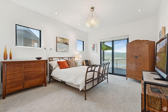 11515 N White Tail Ct, Hideout, UT 84036 - bedroom featuring access to outside and carpet flooring