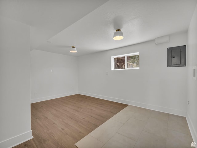 1432 E Colony Dr, Holladay, UT 84117 - below grade area featuring electric panel and wood finished floors