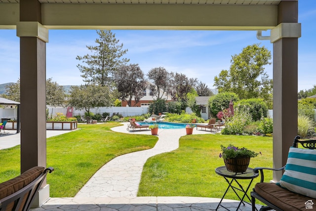 12671 S Somerdowns Ct, Draper, UT 84020 - view of yard featuring a patio area