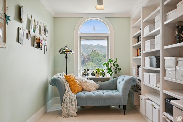 12671 S Somerdowns Ct, Draper, UT 84020 - sitting room featuring crown molding