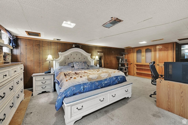 3347 S Rulon St W, Magna, UT 84044 - bedroom featuring wooden walls and light colored carpet