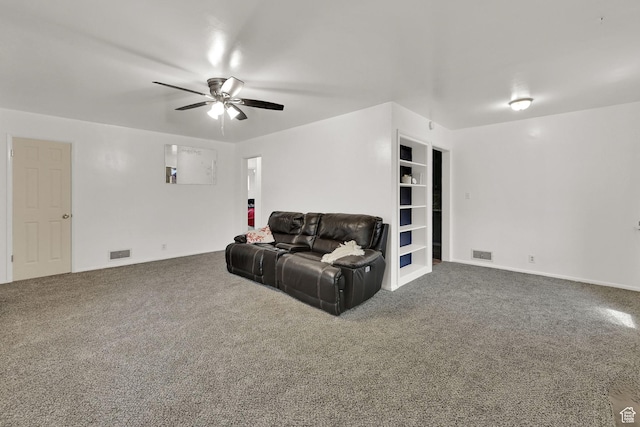 3347 S Rulon St W, Magna, UT 84044 - carpeted living area with a ceiling fan