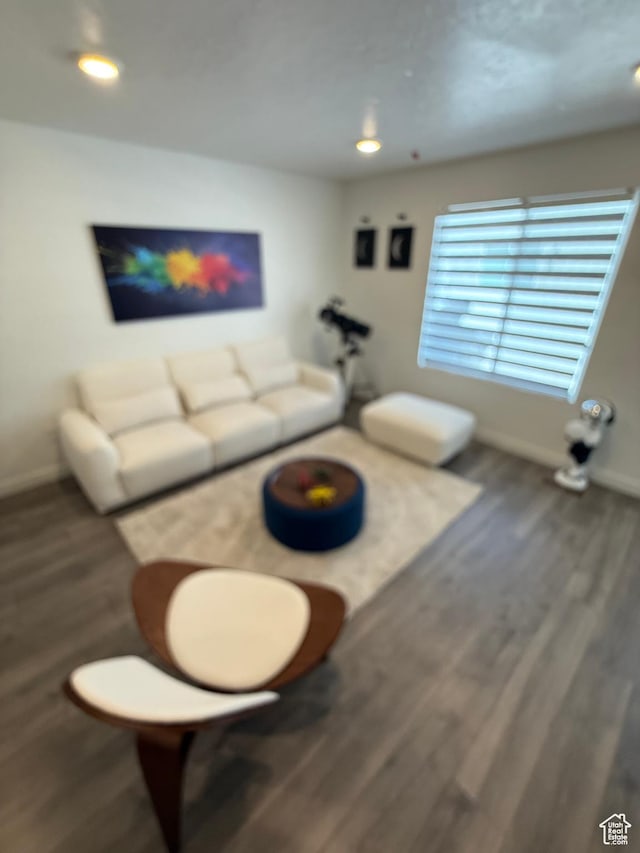 1144 E Trident Dr S, Saratoga Springs, UT 84045 - living area with wood finished floors and recessed lighting