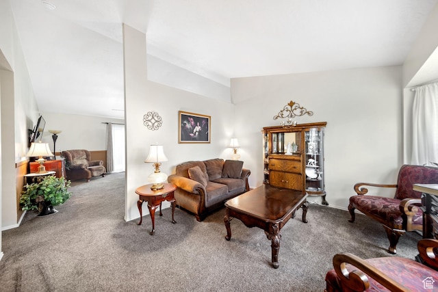 5149 W Village Wood Dr, West Valley City, UT 84120 - carpeted living room with lofted ceiling