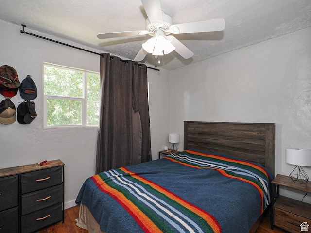 320 E Hollywood Ave S, Salt Lake City, UT 84115 - bedroom featuring dark wood finished floors and ceiling fan