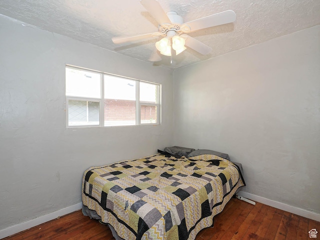 320 E Hollywood Ave S, Salt Lake City, UT 84115 - bedroom with wood-type flooring and ceiling fan