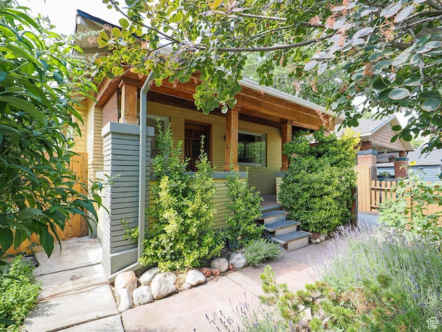 320 E Hollywood Ave S, Salt Lake City, UT 84115 - property entrance with covered porch