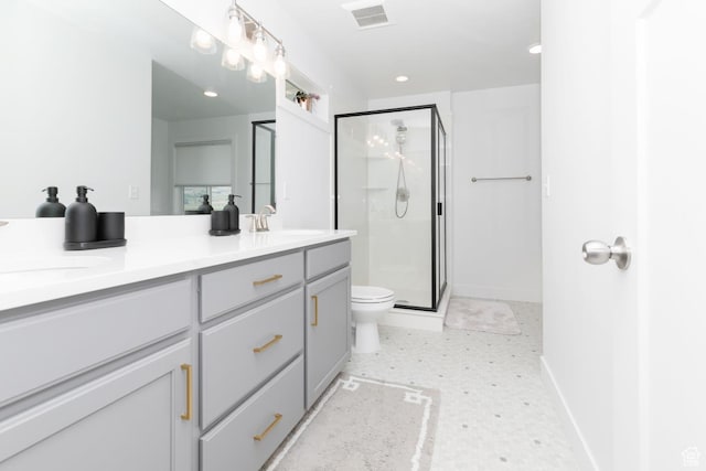 659 S Lakeside Dr, Franklin, ID 83237 - full bath with a shower stall and double vanity