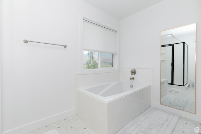 659 S Lakeside Dr, Franklin, ID 83237 - full bathroom with a bath and a shower stall