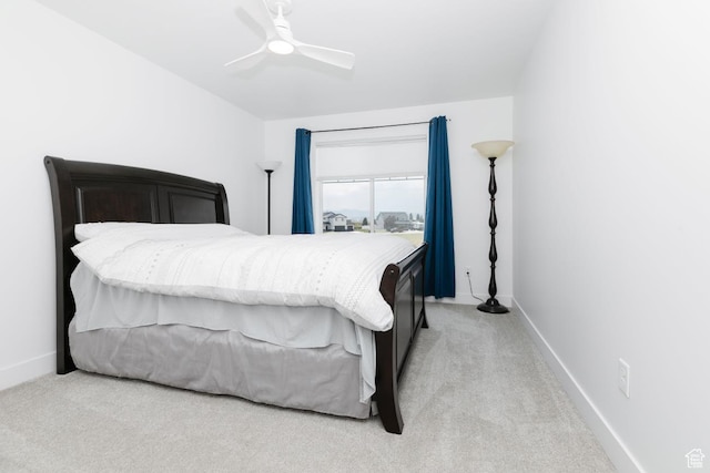 659 S Lakeside Dr, Franklin, ID 83237 - bedroom featuring carpet floors and ceiling fan