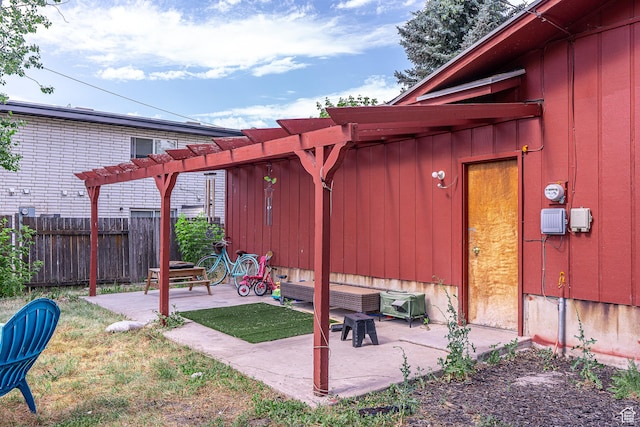 570 N 400 W, Logan, UT 84321 - view of patio / terrace with a pergola