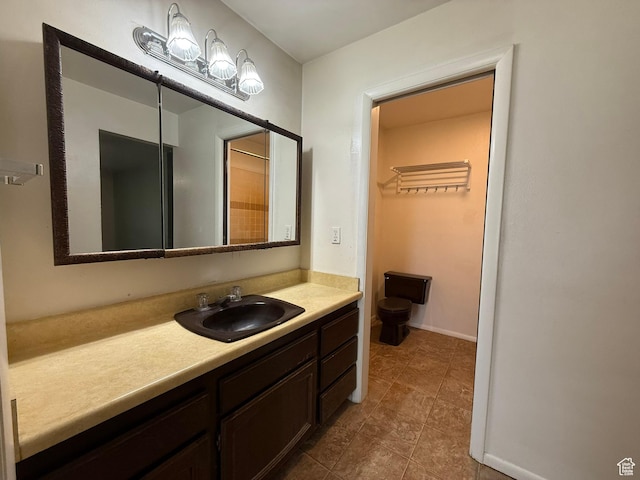 159 W 8800 S, Spanish Fork, UT 84660 - bathroom with vanity and tile patterned floors