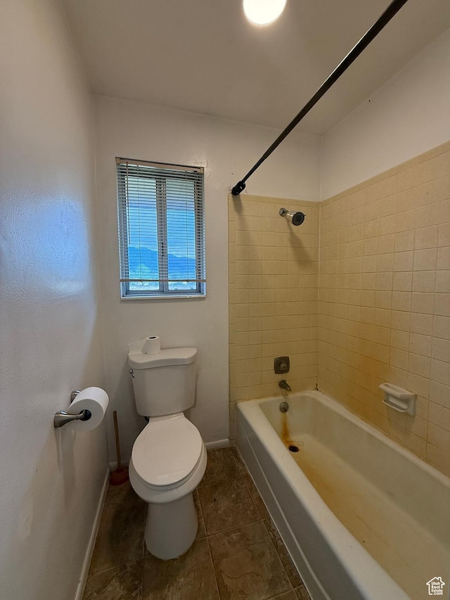 159 W 8800 S, Spanish Fork, UT 84660 - bathroom with tile patterned flooring and washtub / shower combination