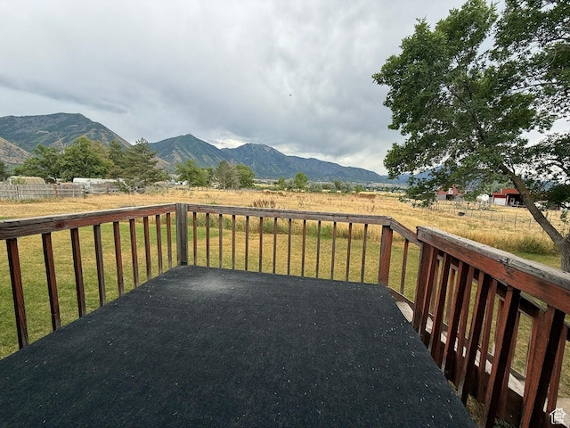 159 W 8800 S, Spanish Fork, UT 84660 - wooden terrace with a mountain view and a rural view