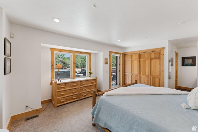 1955 Deer Valley Dr N Unit 302, Park City, UT 84060 - bedroom featuring light colored carpet and recessed lighting