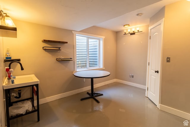 4091 W Juniper Hills Dr, South Jordan, UT 84095 - bathroom with finished concrete floors and baseboards