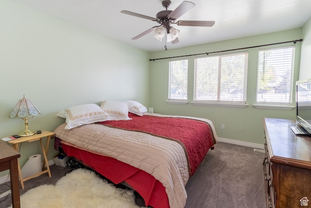 4091 W Juniper Hills Dr, South Jordan, UT 84095 - bedroom featuring carpet, multiple windows, and ceiling fan