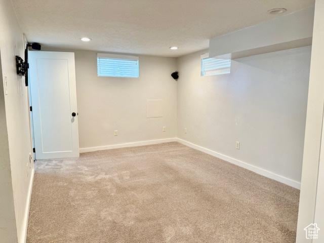 624 N 500 W, Vernal, UT 84078 - below grade area with carpet flooring and recessed lighting
